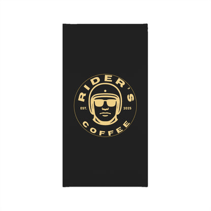 Rider’s Coffee Neck Gaiter - Black & Gold