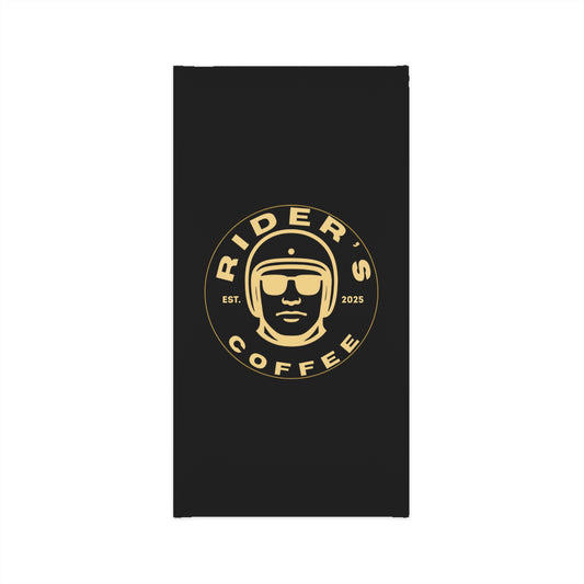 Rider’s Coffee Neck Gaiter - Black & Gold