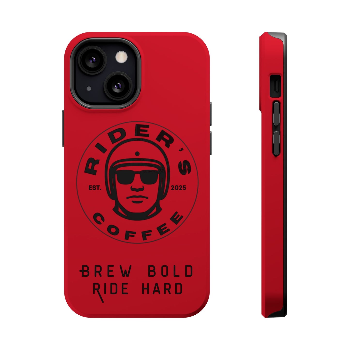 Rider’s Coffee iPhone Case - Deep Red