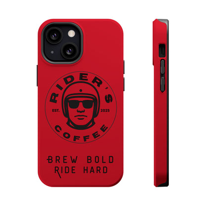 Rider’s Coffee iPhone Case - Deep Red
