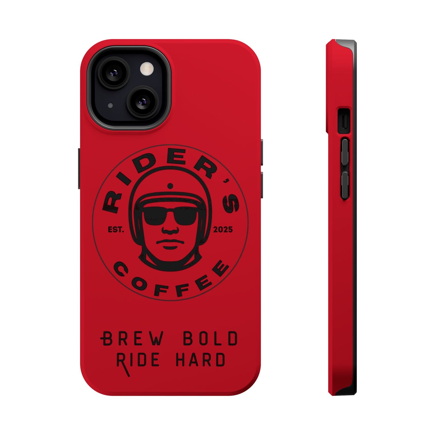 Rider’s Coffee iPhone Case - Deep Red