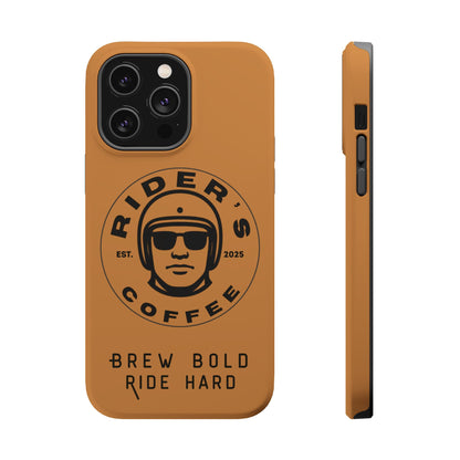 Rider’s Coffee iPhone Case - Antique Lether Brown