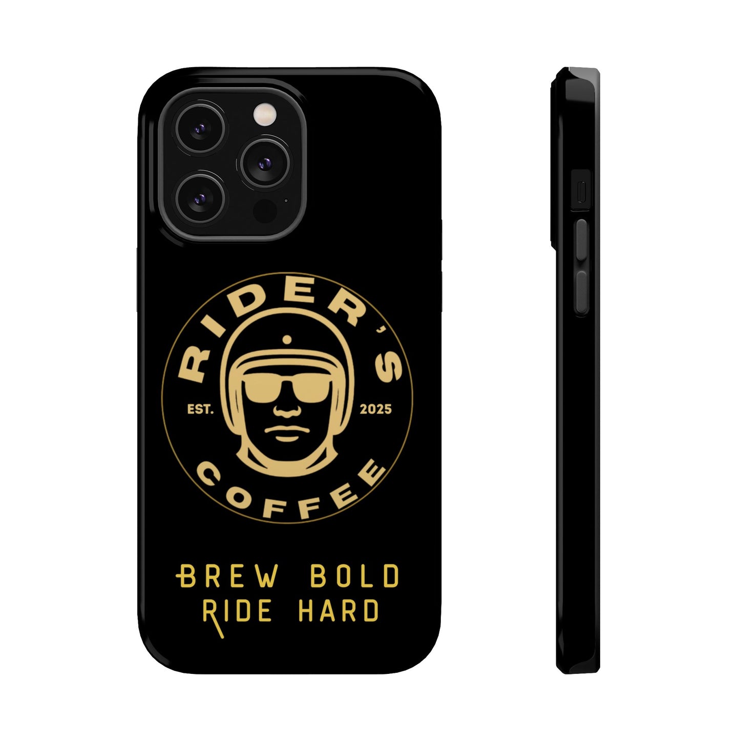Rider’s Coffee iPhone Case- Gold Edition