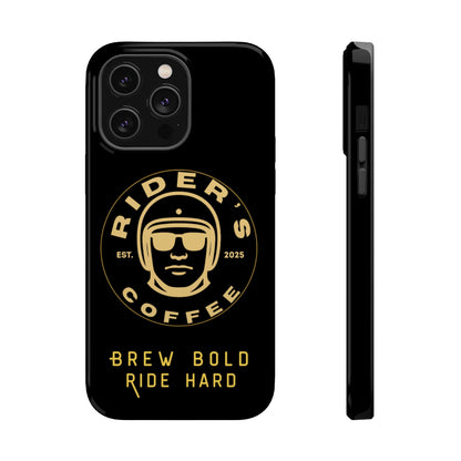 Rider’s Coffee iPhone Case- Gold Edition
