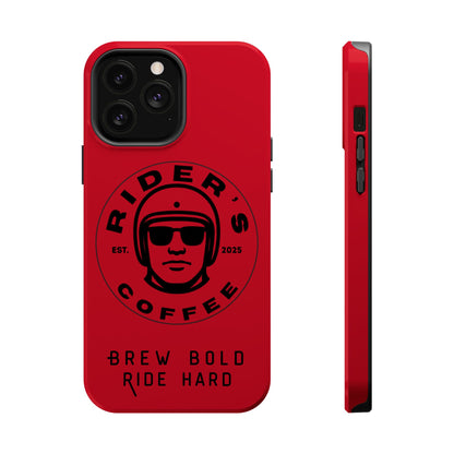 Rider’s Coffee iPhone Case - Deep Red