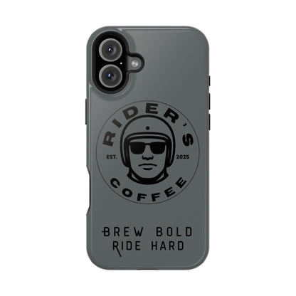 Rider’s Coffee iPhone Case - Stone Grey