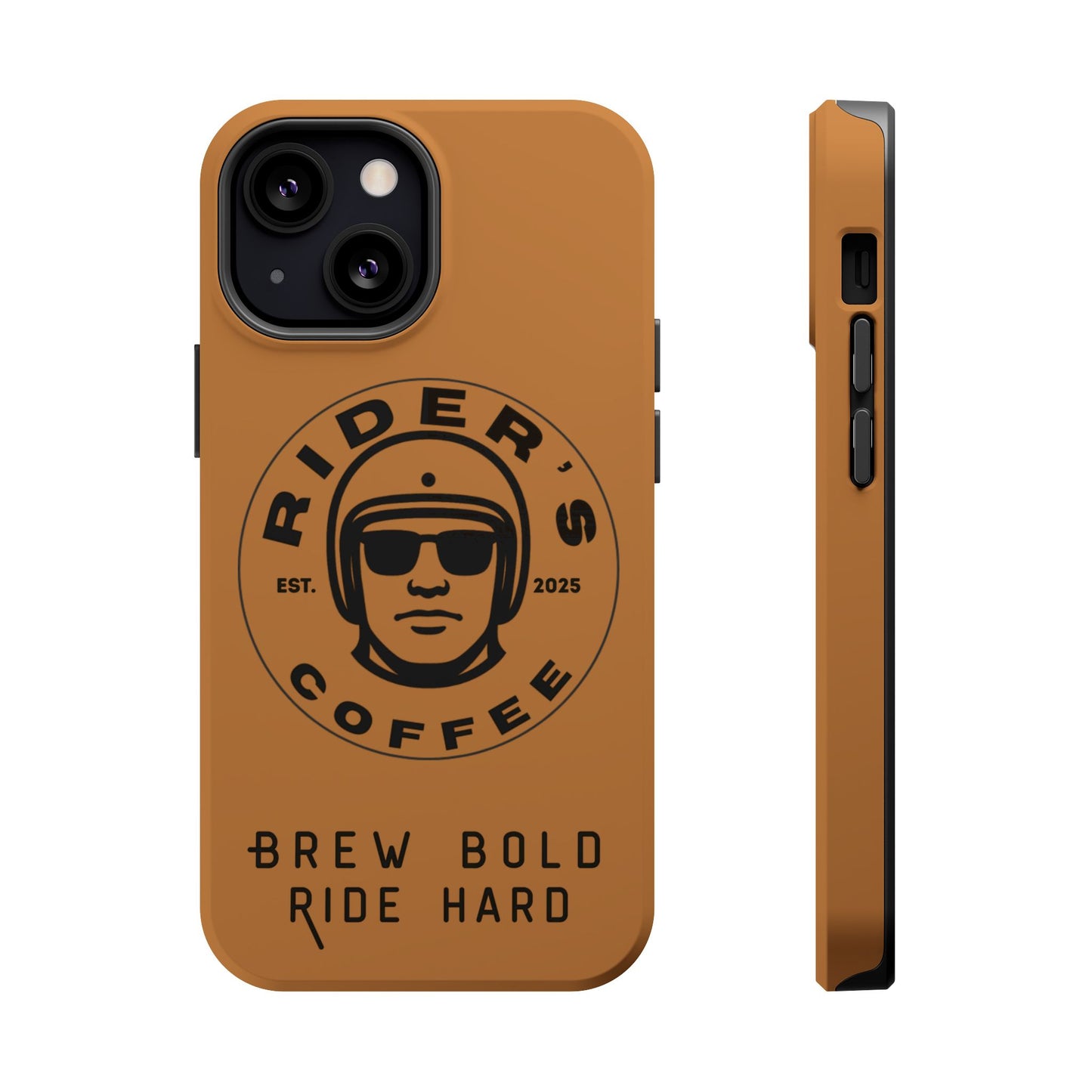 Rider’s Coffee iPhone Case - Antique Lether Brown