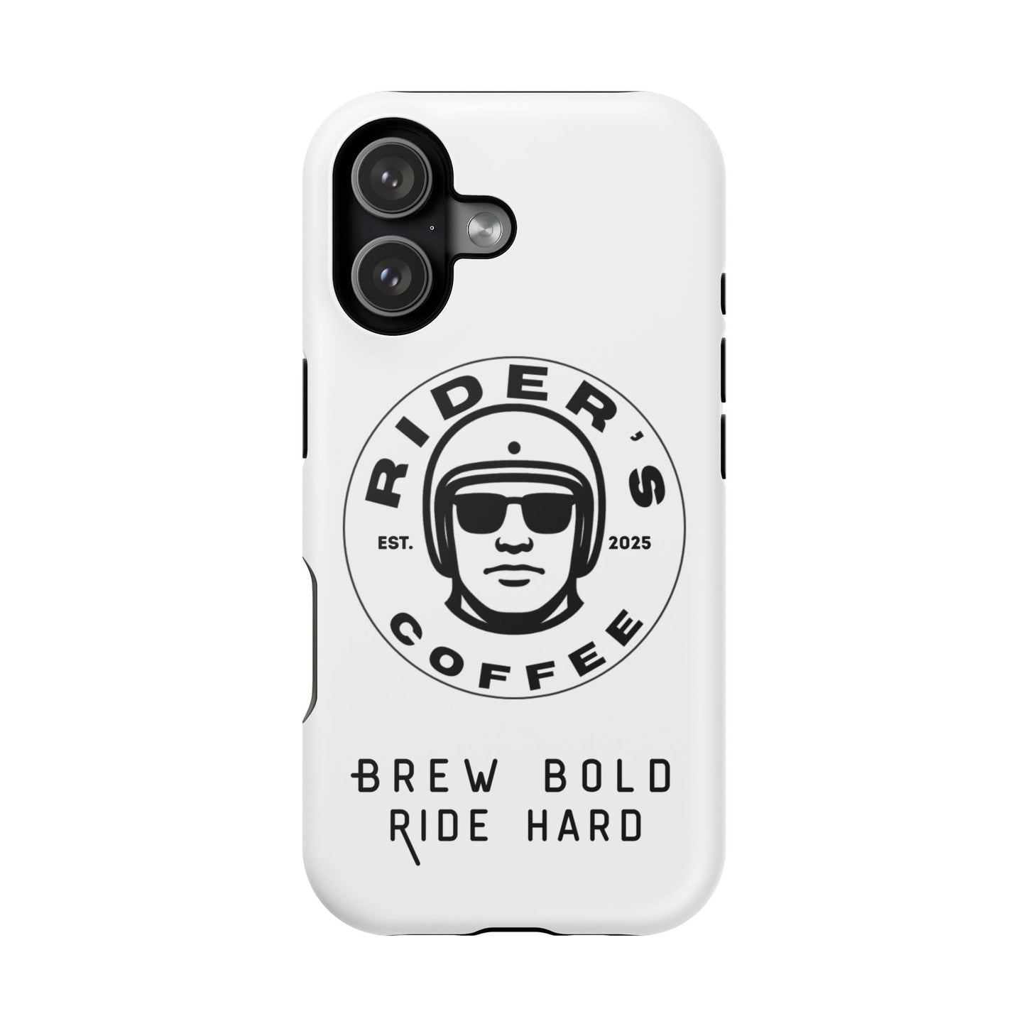 Rider’s Coffee iPhone Case - Alpine White