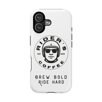 Rider’s Coffee iPhone Case - Alpine White