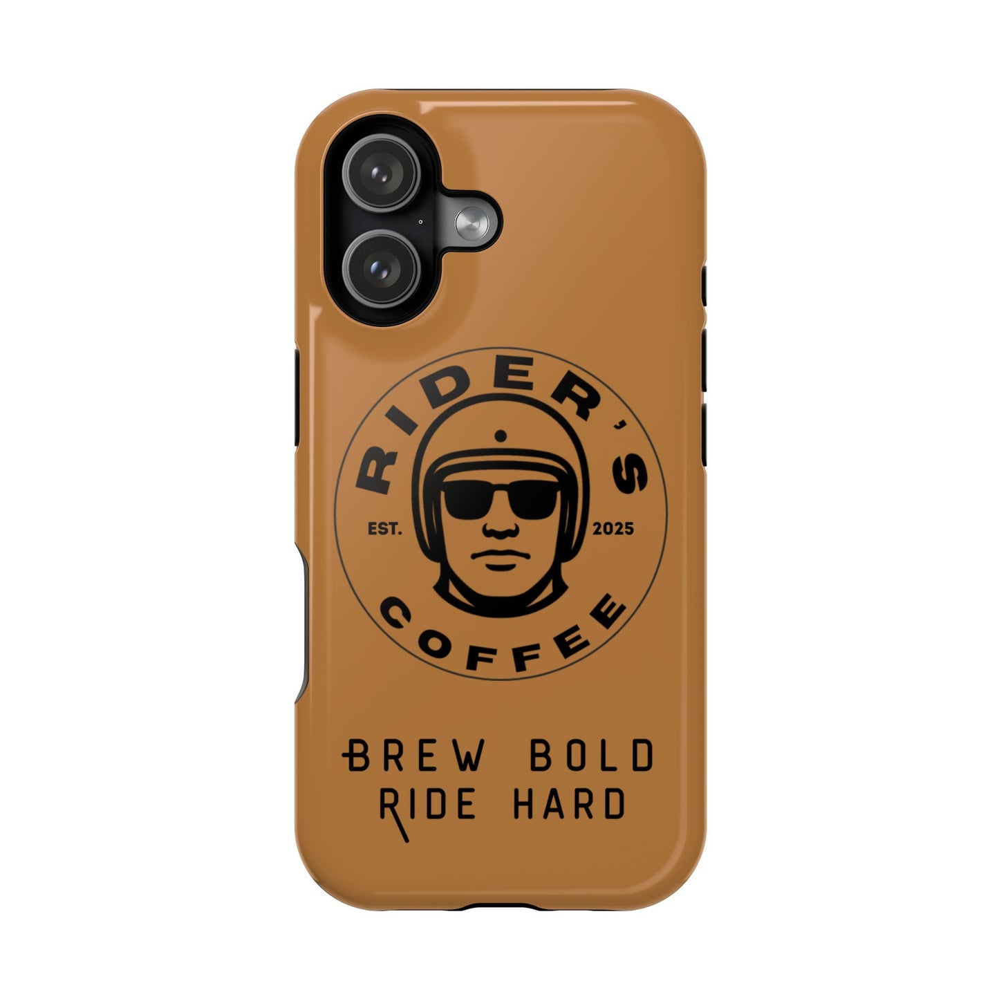 Rider’s Coffee iPhone Case - Antique Lether Brown