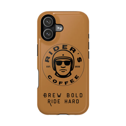 Rider’s Coffee iPhone Case - Antique Lether Brown