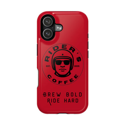 Rider’s Coffee iPhone Case - Deep Red