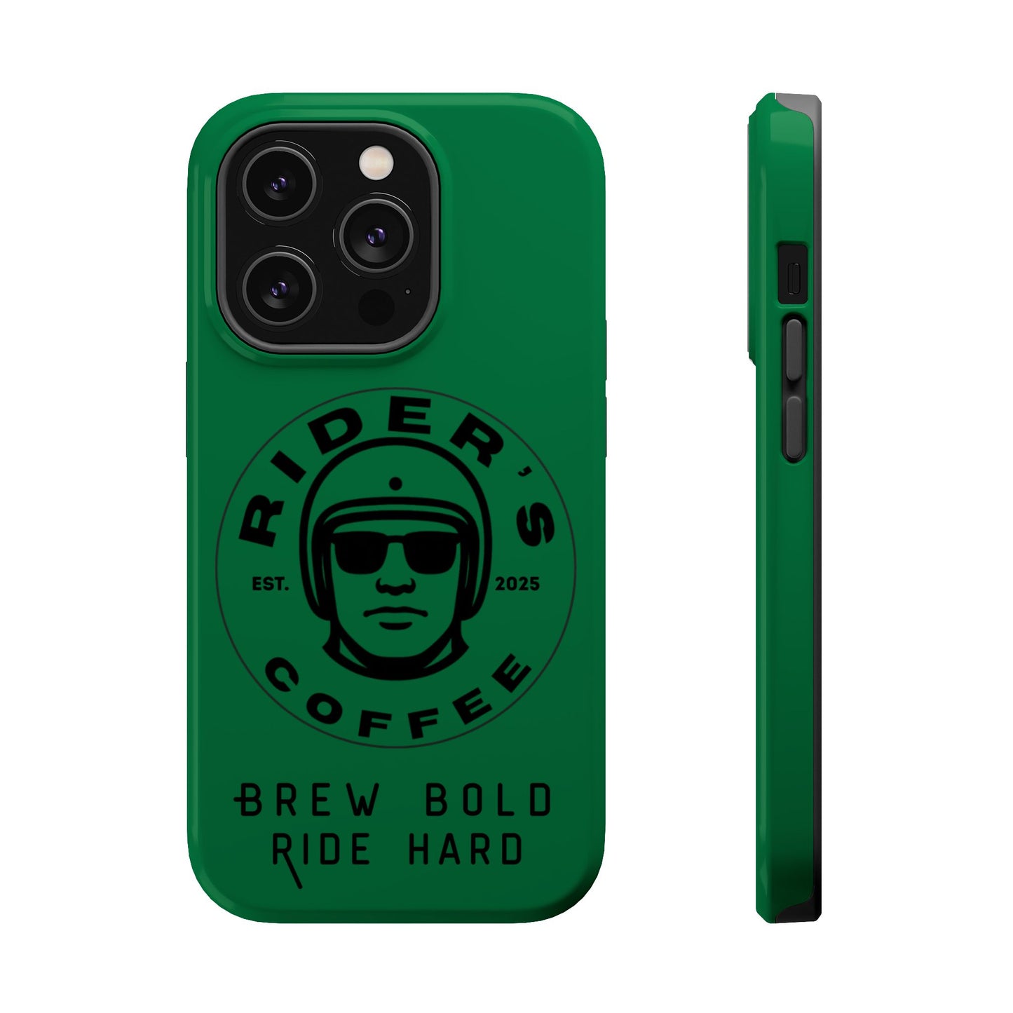 Rider’s Coffee iPhone Case- Moss Green
