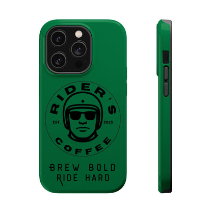 Rider’s Coffee iPhone Case- Moss Green