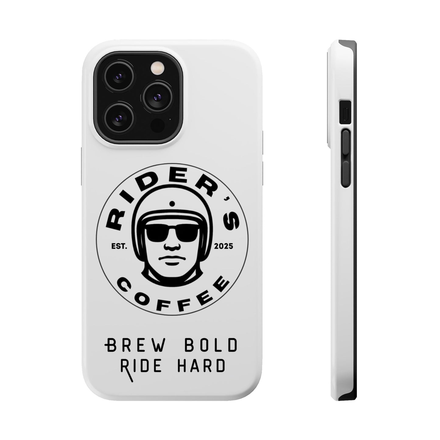 Rider’s Coffee iPhone Case - Alpine White