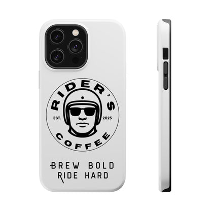 Rider’s Coffee iPhone Case - Alpine White