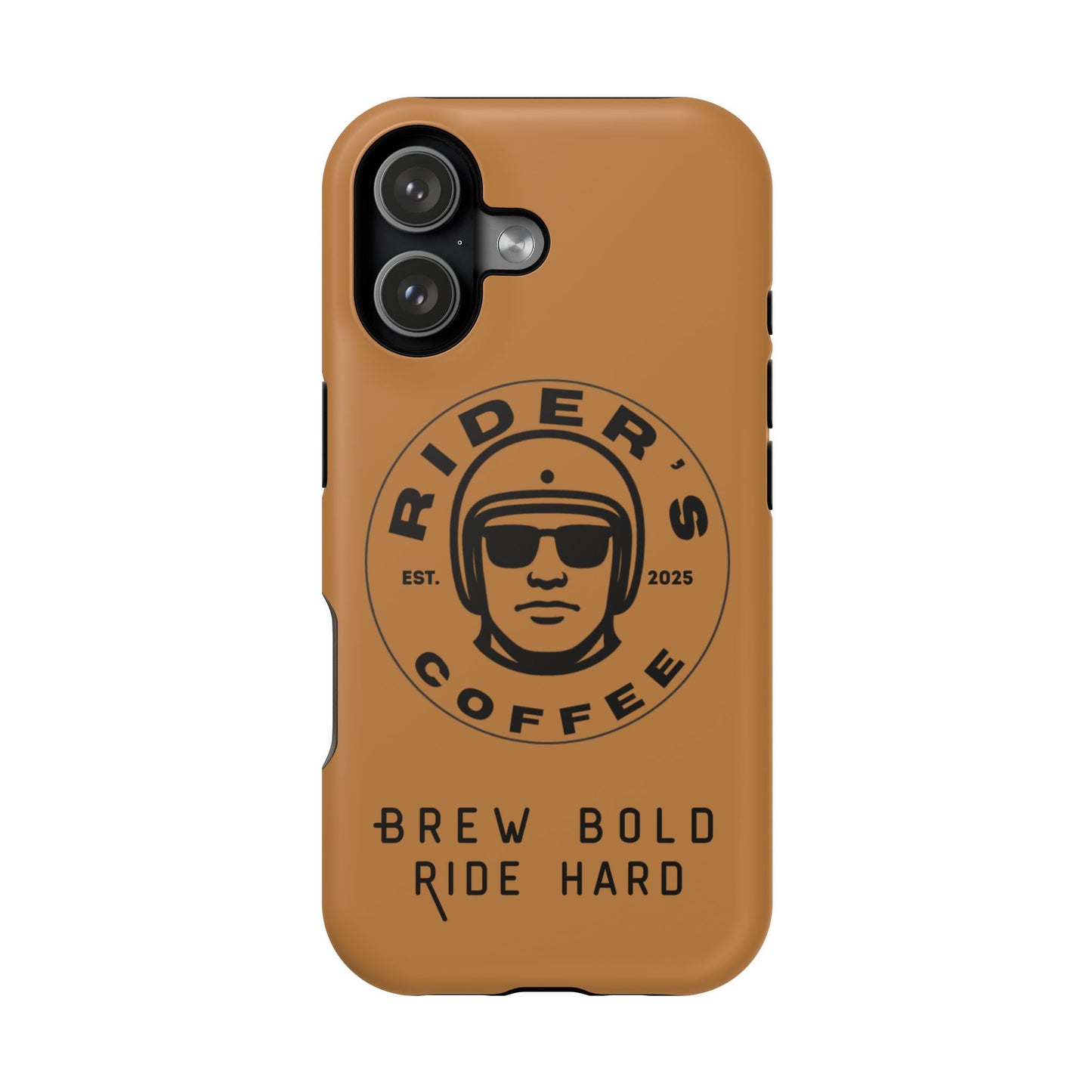 Rider’s Coffee iPhone Case - Antique Lether Brown