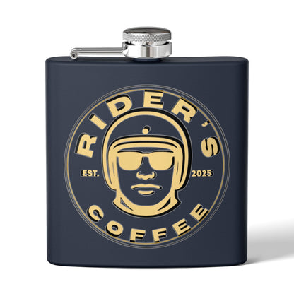 Rider’s Coffee 6oz Stainless Steel Flask