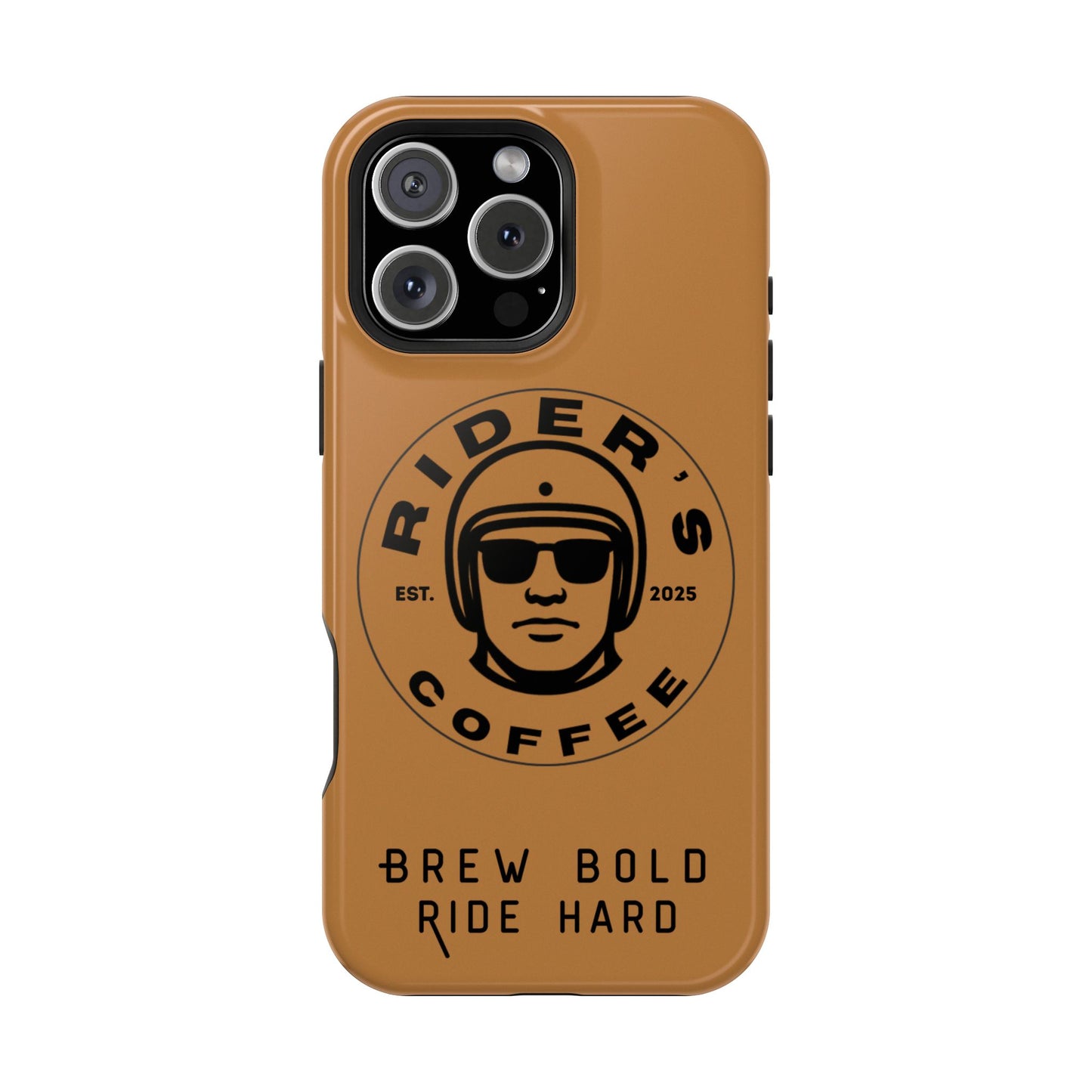 Rider’s Coffee iPhone Case - Antique Lether Brown