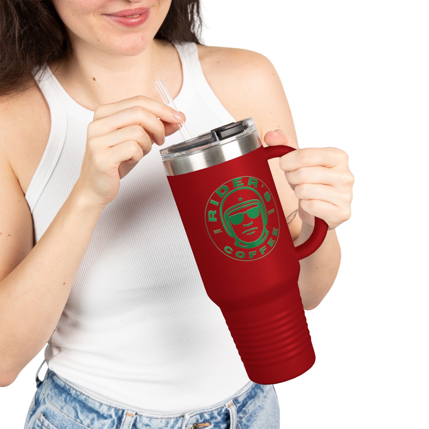 Rider's Coffee 40oz Insulated Tumbler