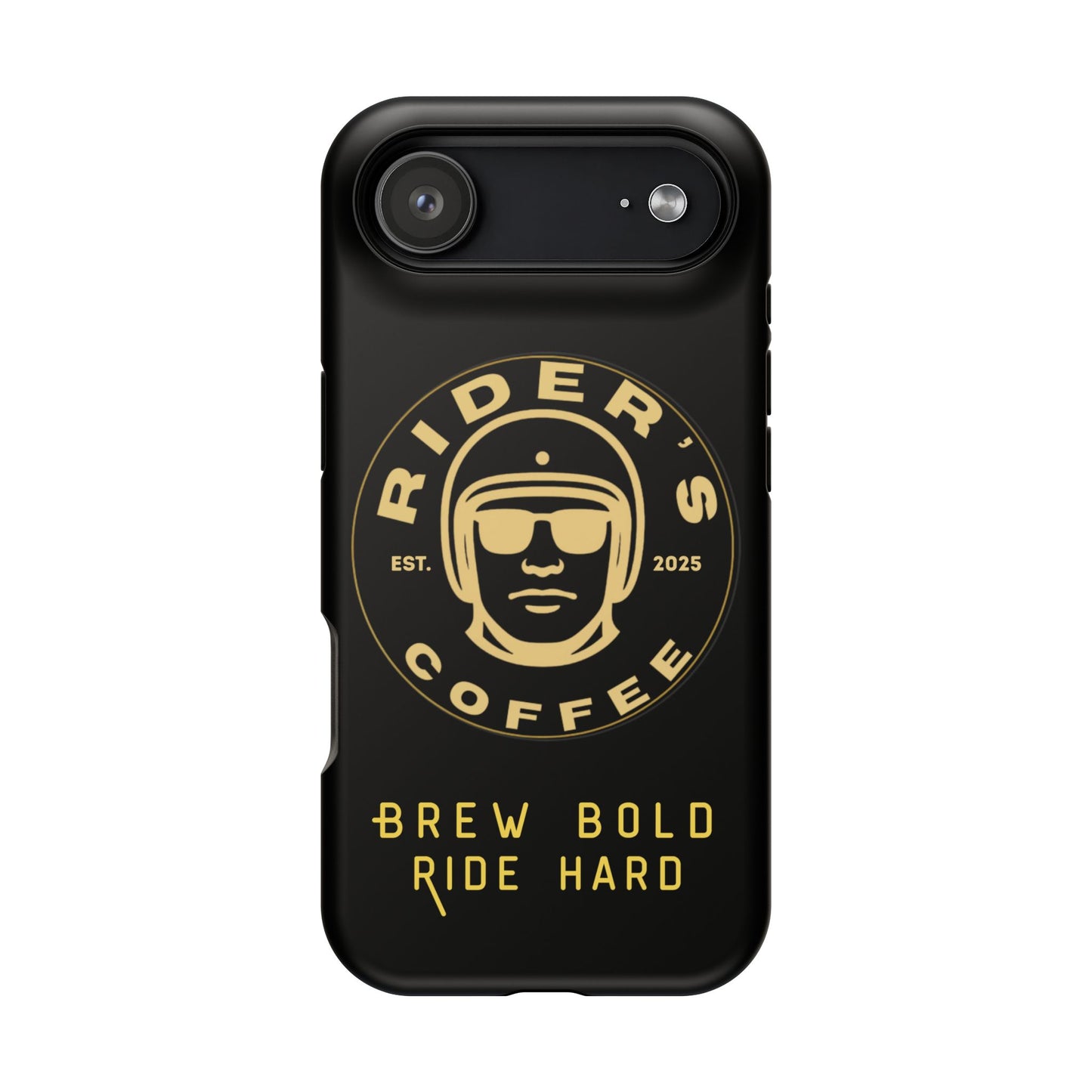 Rider’s Coffee iPhone Case- Gold Edition
