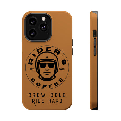 Rider’s Coffee iPhone Case - Antique Lether Brown