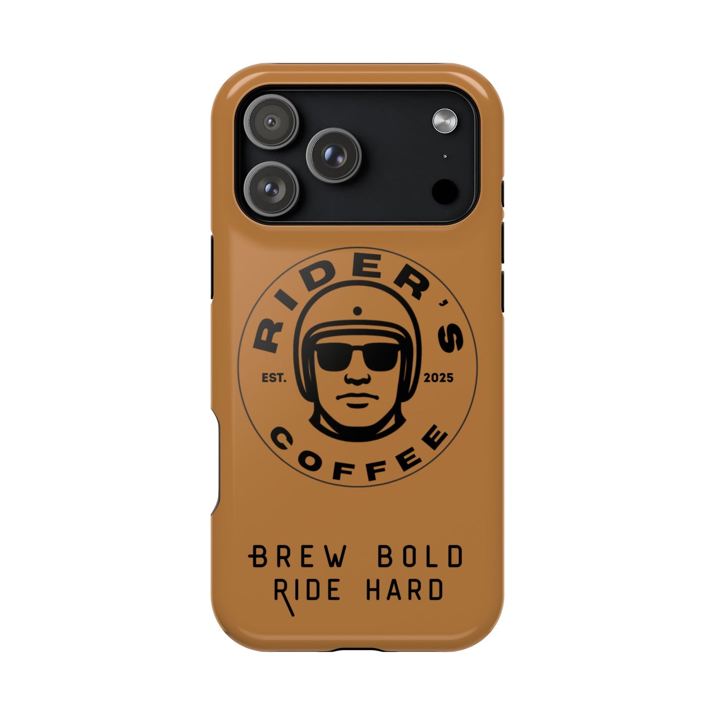 Rider’s Coffee iPhone Case - Antique Lether Brown