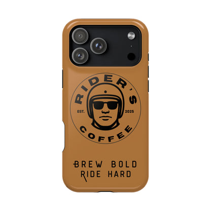 Rider’s Coffee iPhone Case - Antique Lether Brown