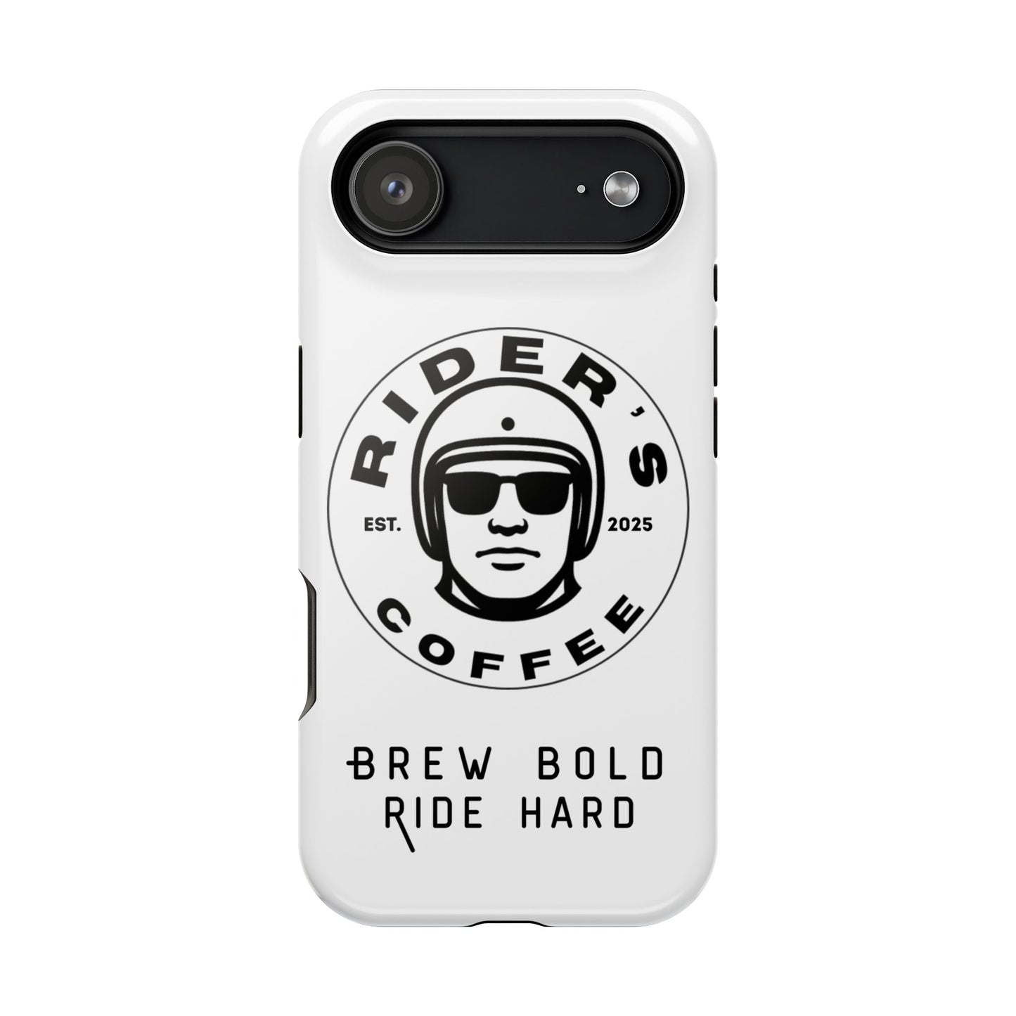 Rider’s Coffee iPhone Case - Alpine White