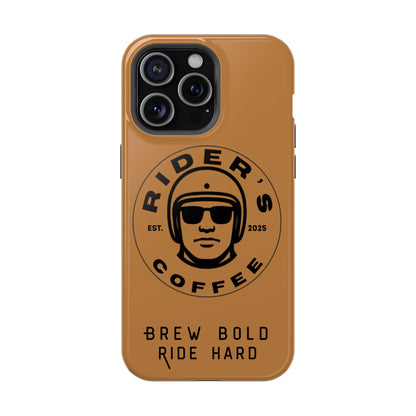 Rider’s Coffee iPhone Case - Antique Lether Brown
