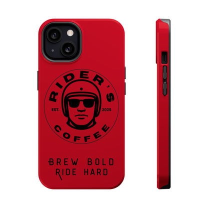 Rider’s Coffee iPhone Case - Deep Red