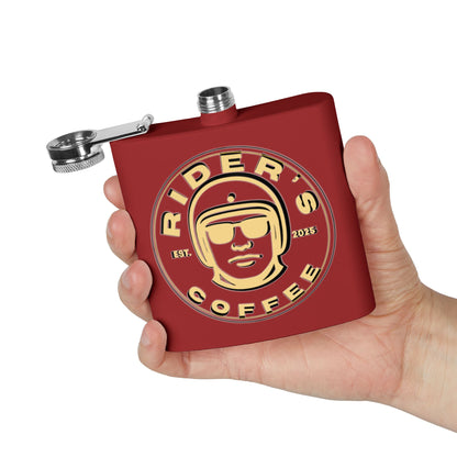 Rider’s Coffee 6oz Stainless Steel Flask